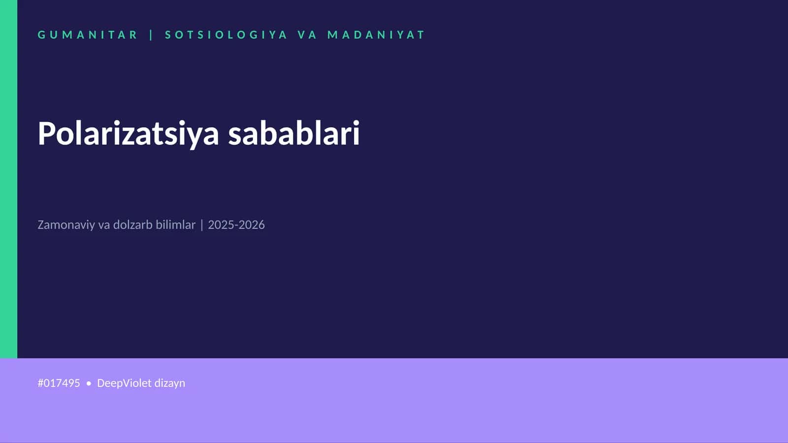 Polarizatsiya sabablari