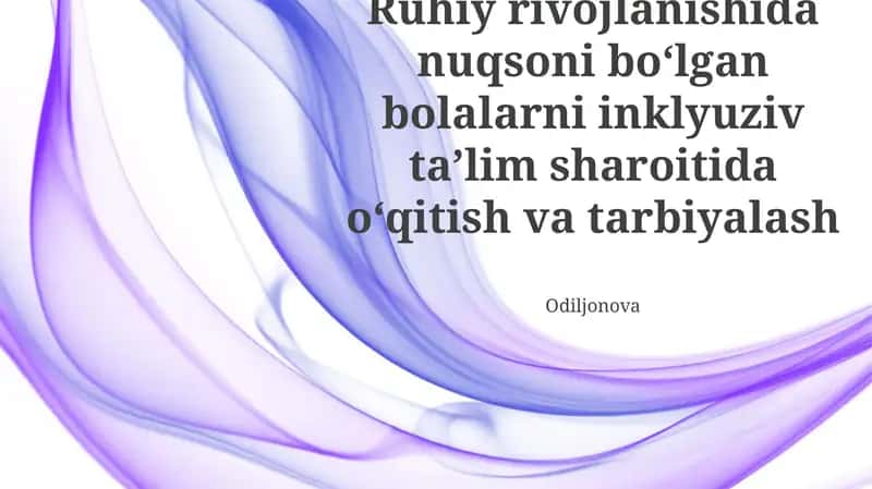 Inklyuziv Ta'lim Muhiti