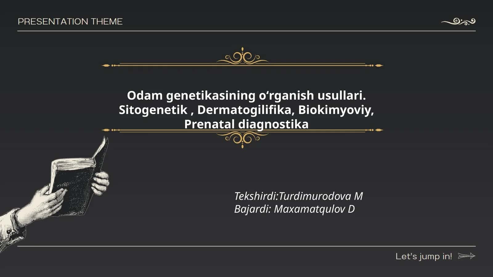 Odam genetikasining oʻrganish usullari
