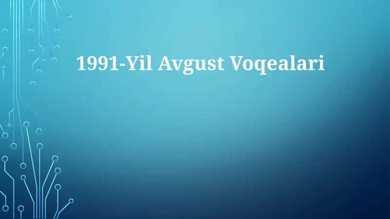 1991-Yil AvgustVoqealari