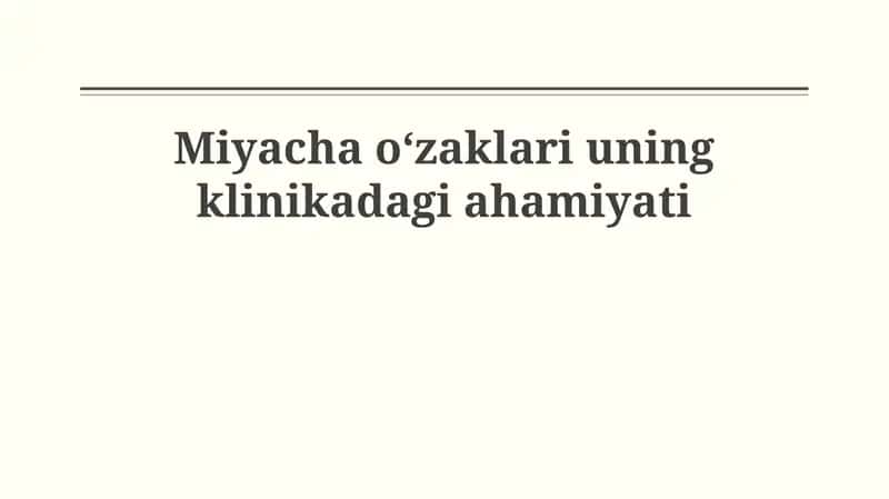 Miyacha pedunkullari: Anatomiya va Fiziologiya