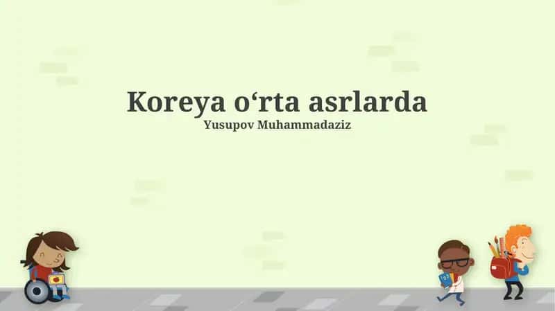 Koreya o'rtasi asrlarda