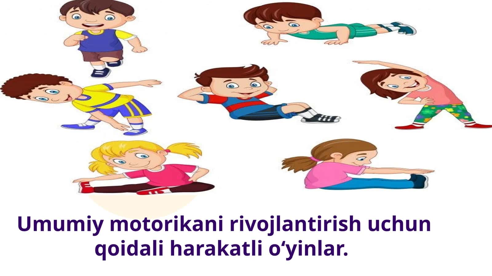 Umumiy motorikani rivojlantirish uchun qoidali harakatli o‘yinlar