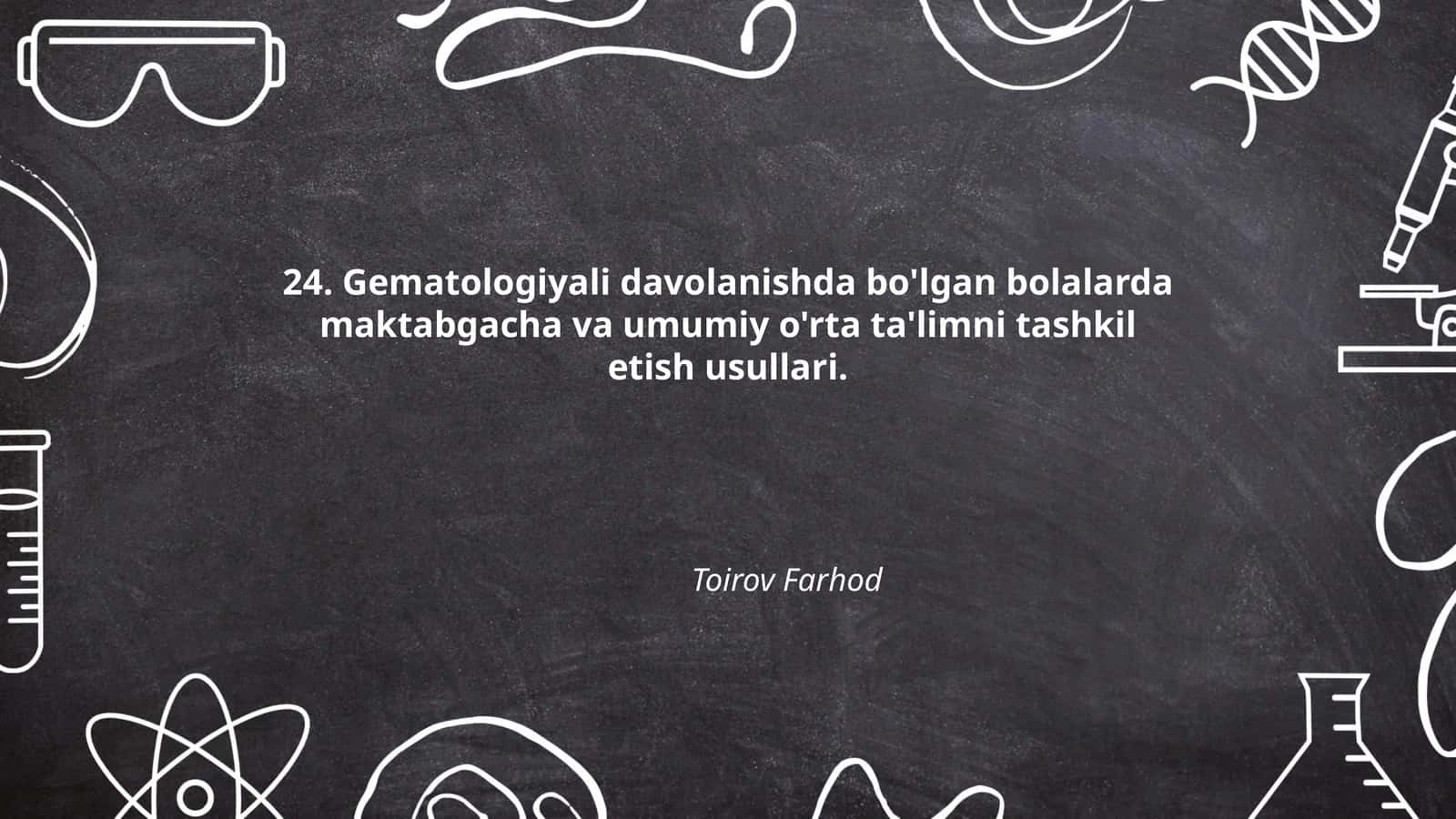 Maktabgacha va umumiy o'rta ta'limni tashkil etish usullari
