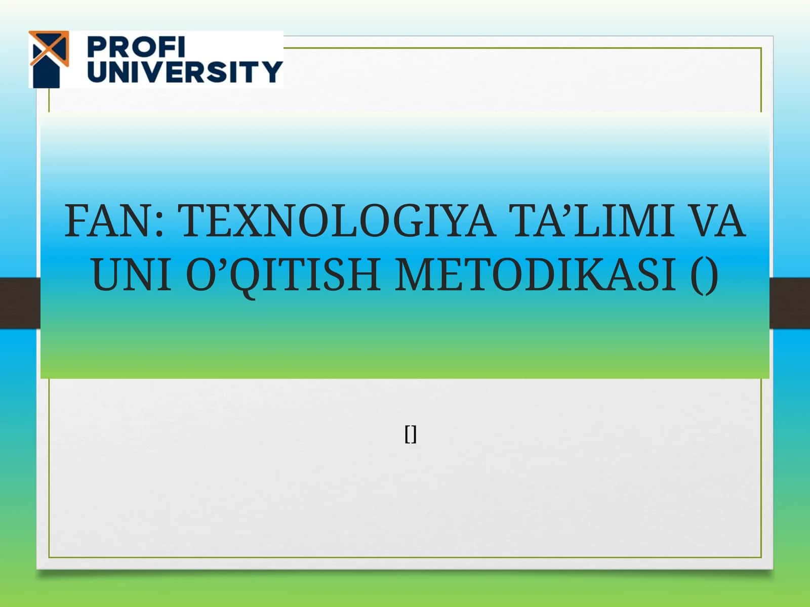 Boshlang’ich sinflarda texnologiya ta’limining mazmuni. Boshlang’ich sinf texnologiya darslarining kompetensiyalari. Texnologiya ta’limi va texnologik vositalar