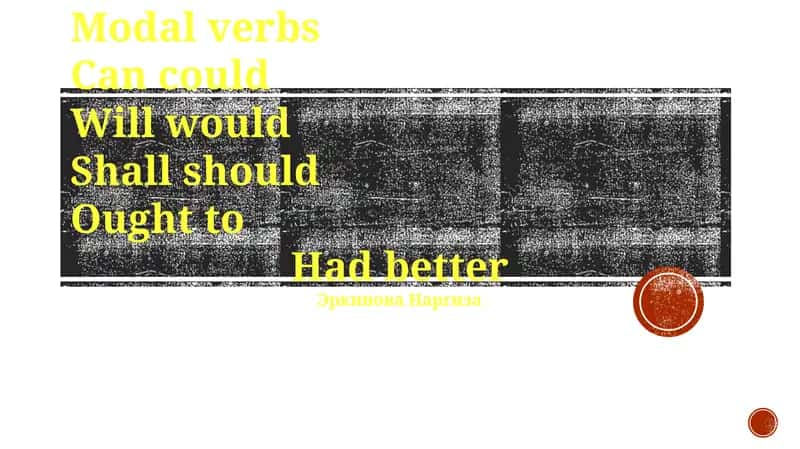 Modal verbs