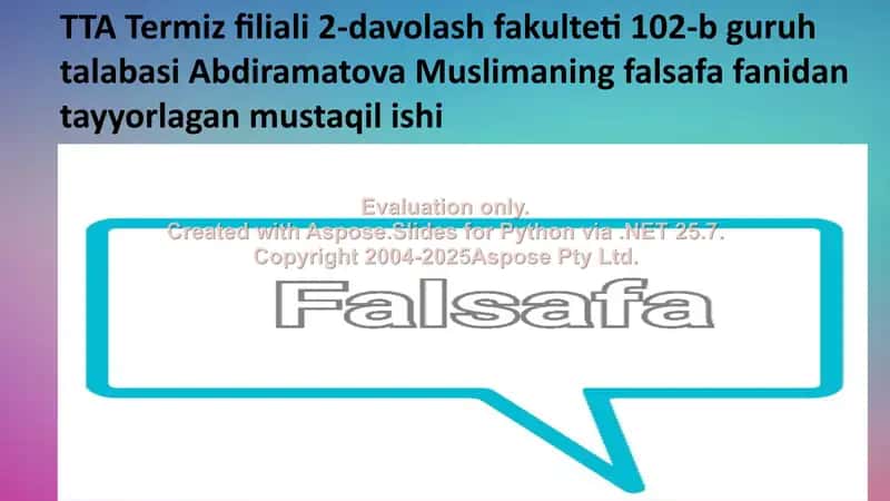 Forobiyning Tibbiy-Falsafiy Qarashlari