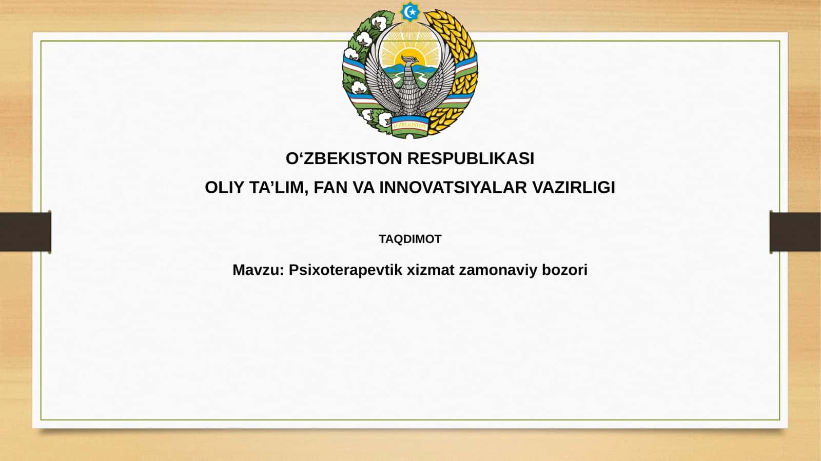Psixoterapevtik xizmatlar bozori