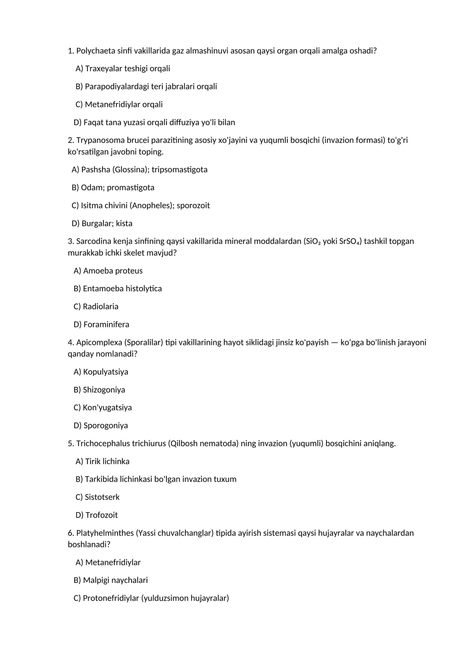 Qilbosh nematoda invazion bosqich