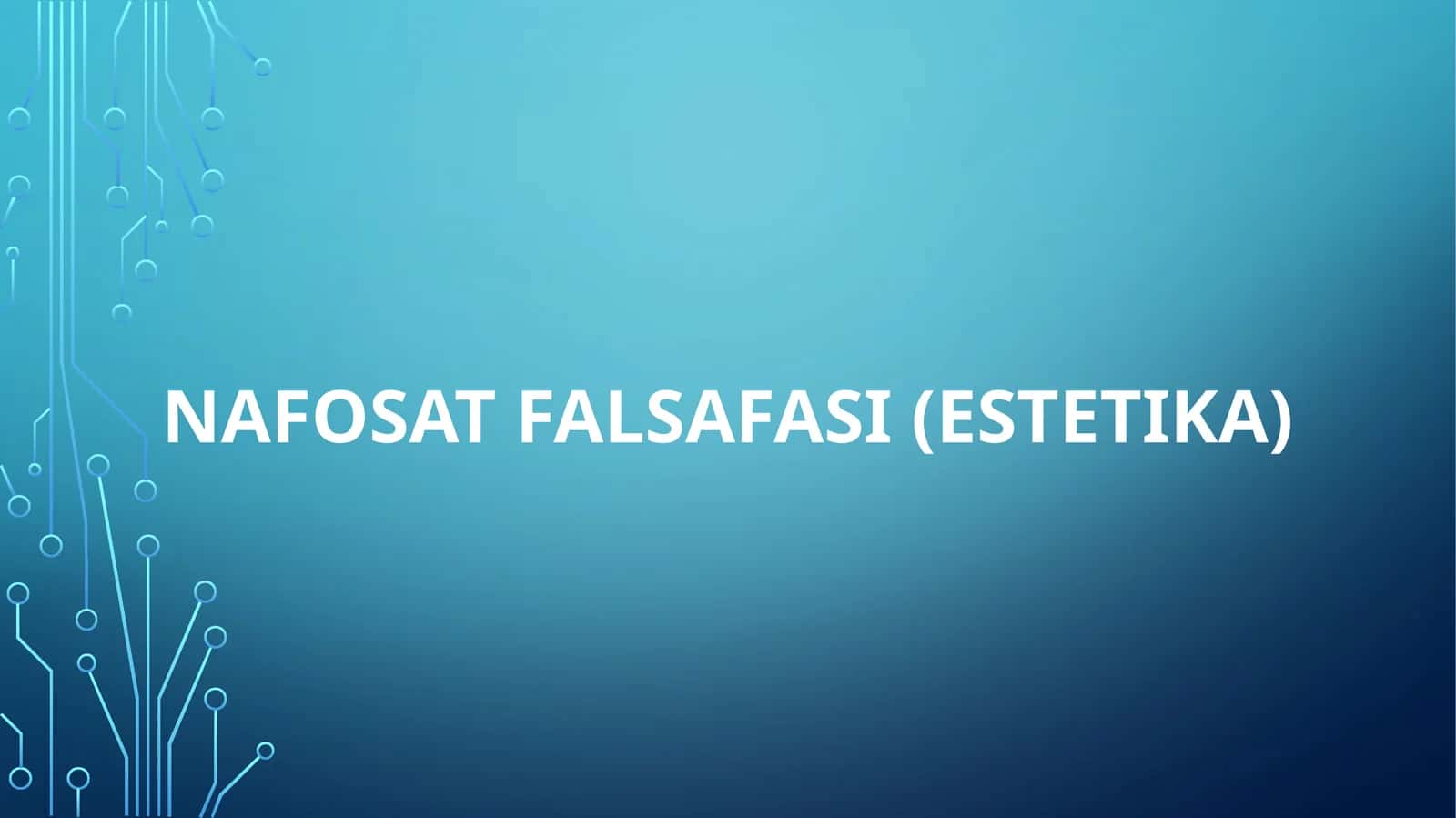 Nafosat falsafasi (estetika)