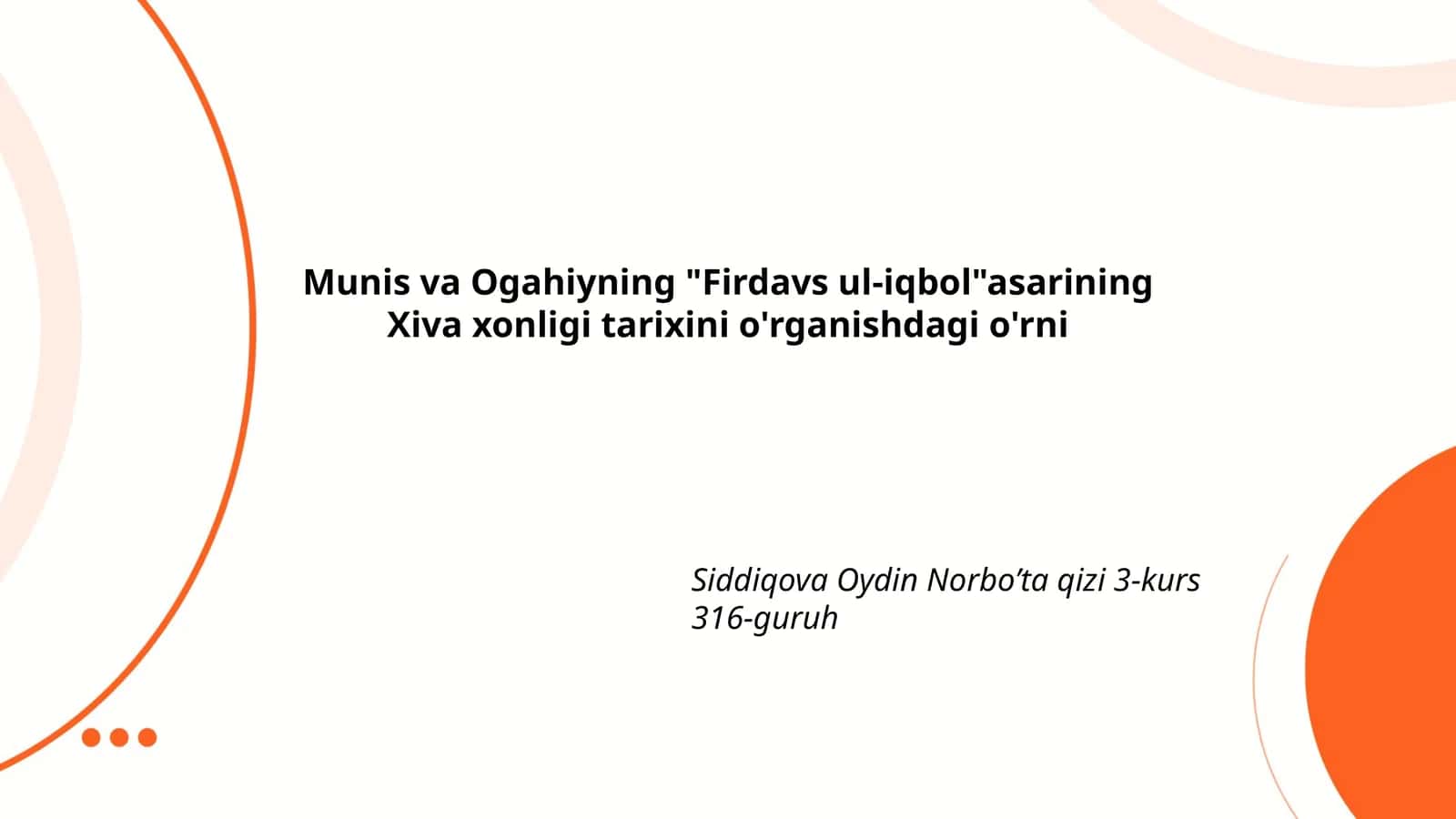 Firdavs ul-iqbol tarixi