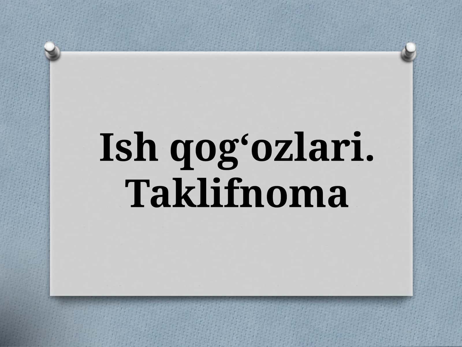 Taklifnoma