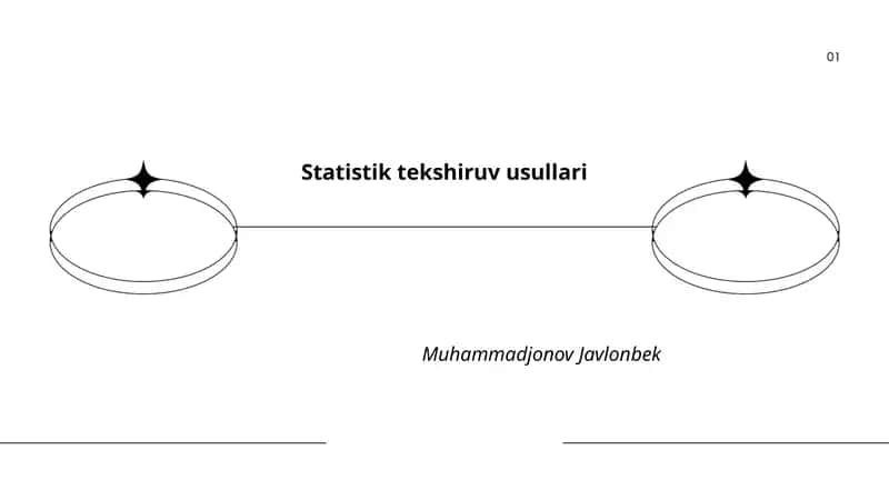 Statistik tekshiruv usullari
