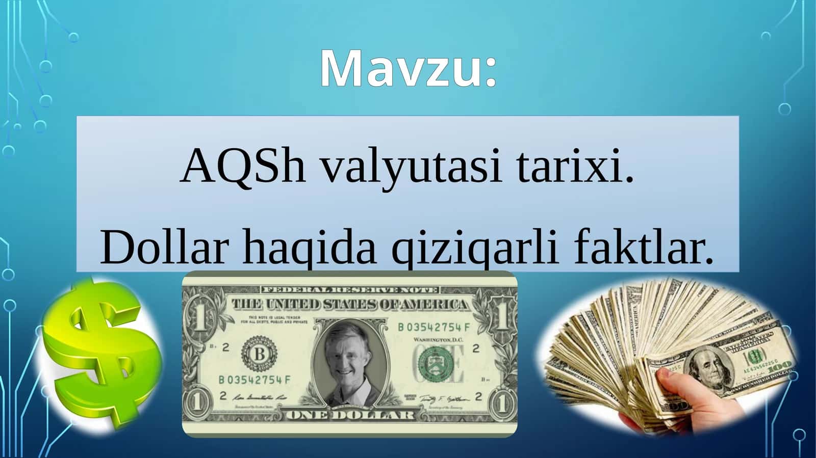 AQSh valyutasining tarixi