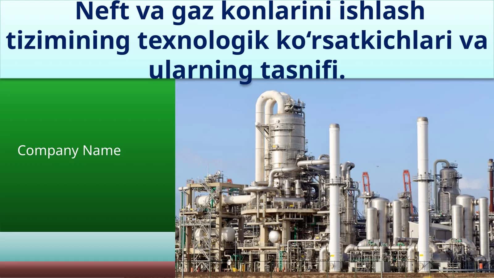 Neftvagazkonlariniishlashtiziminingtexnologik ko‘rsatkichlari va ularning tasnifi