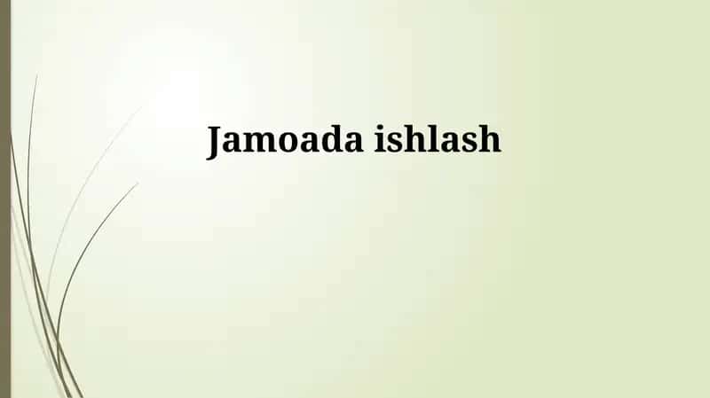 Samarali jamoaviy ishning asosiy elementlari