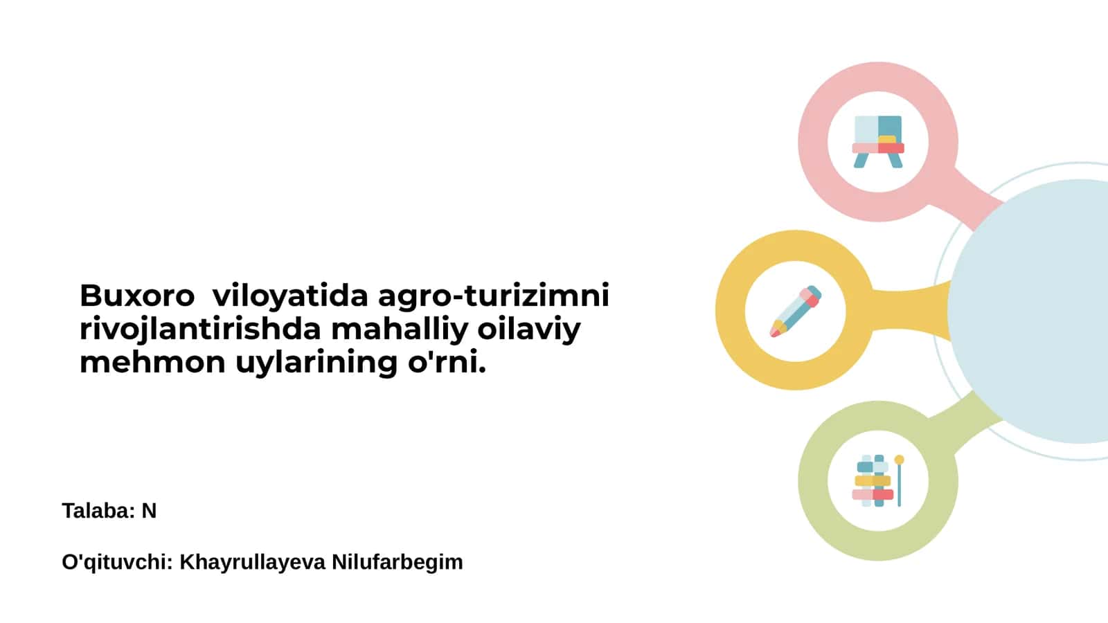 Buxoro viloyatida agro-turizim imkoniyatlari