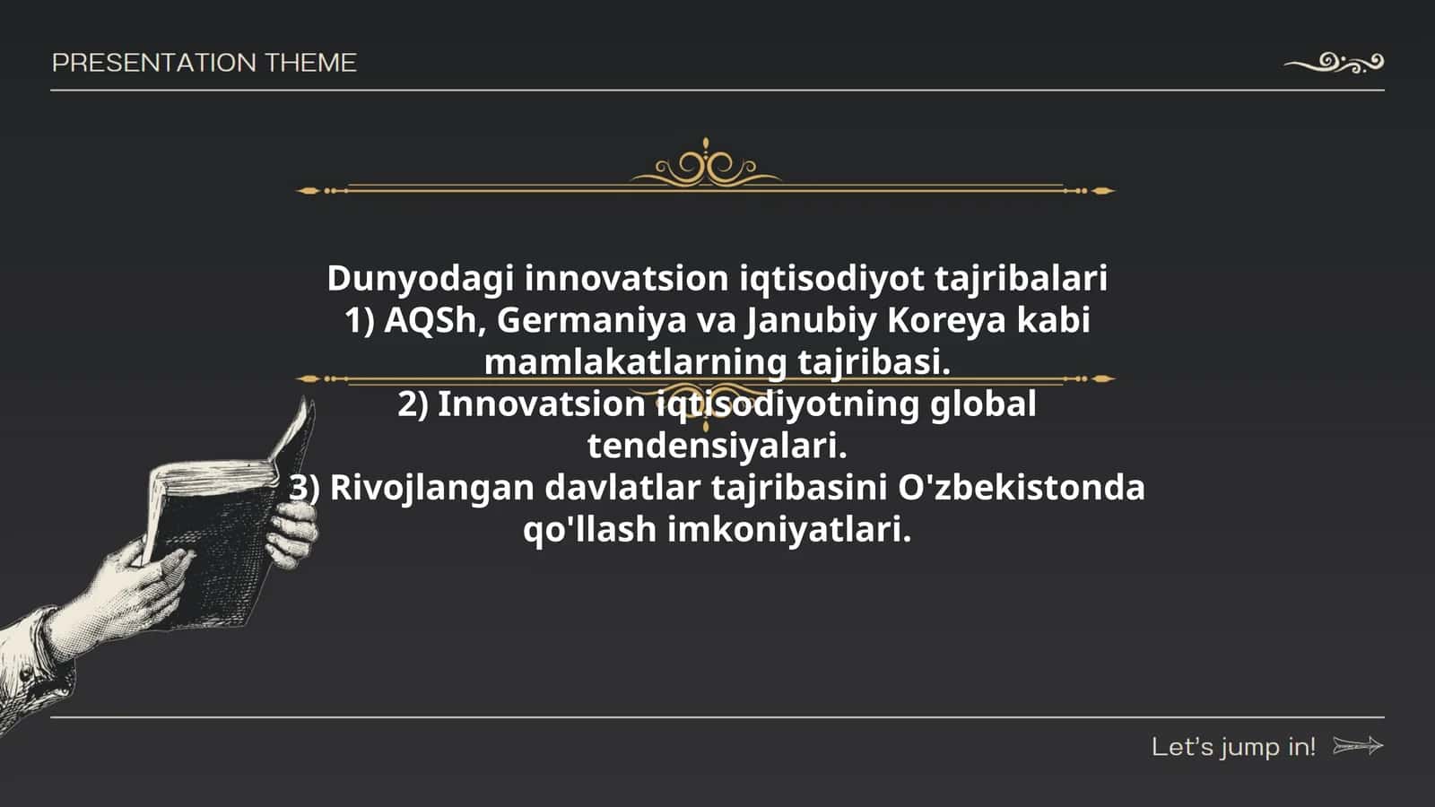 Dunyodagi innovatsion iqtisodiyot tajribalari