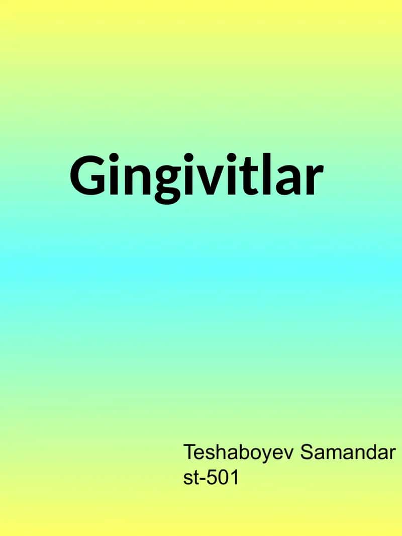 Gingivitlar