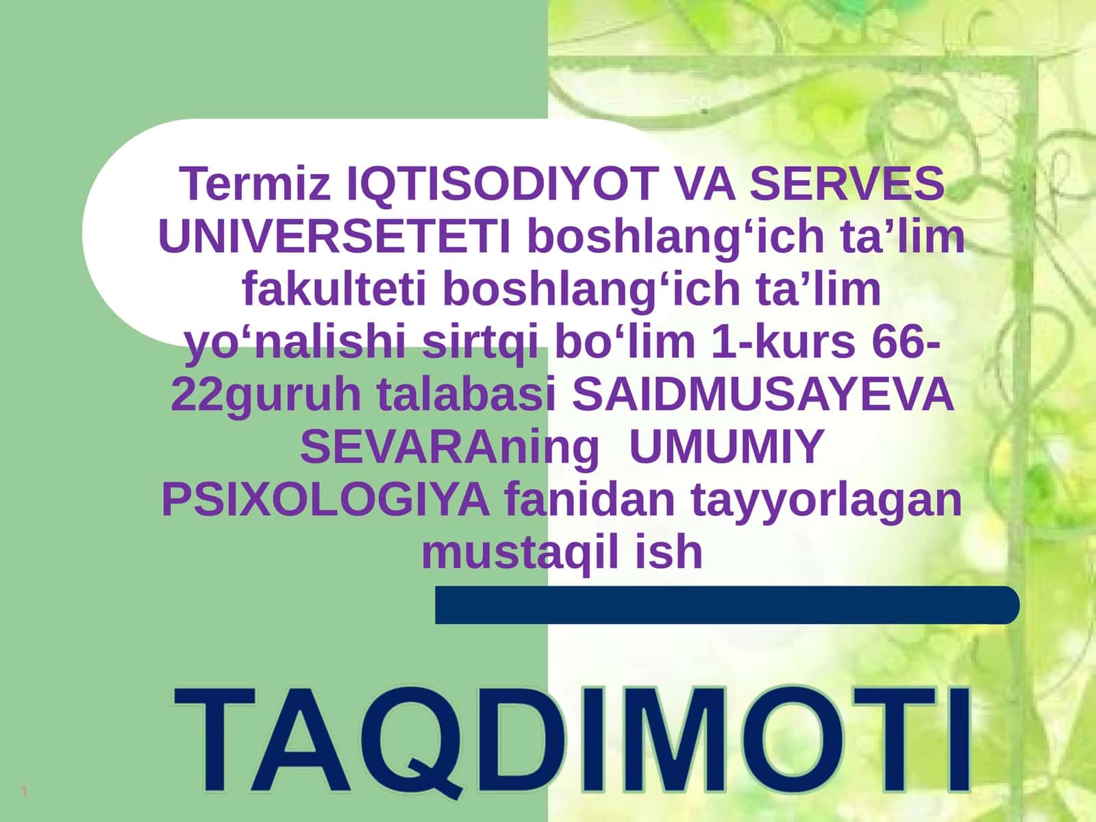Umumiy psixologiya fanining ilmiy tadqiqot metodlari