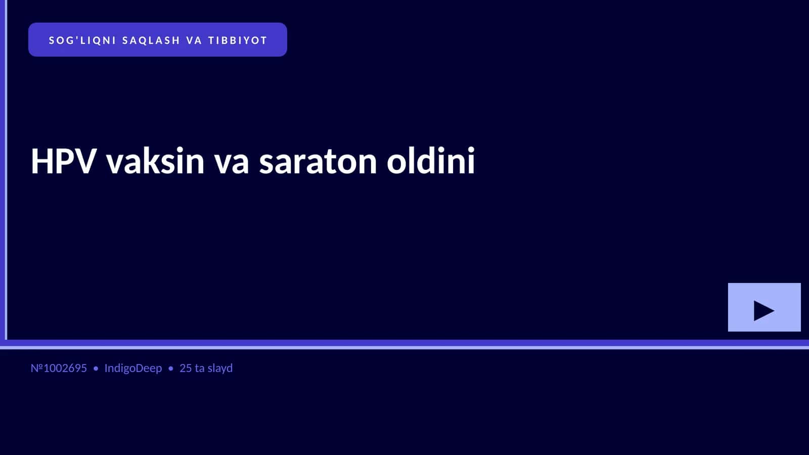 HPV vaksin va saraton oldini