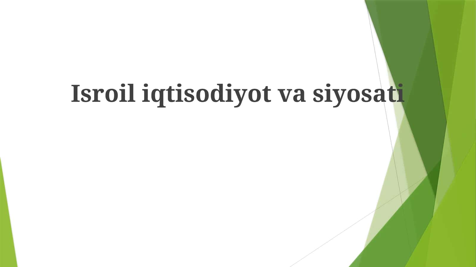 Isroiliqtisodiyotvasiyosati