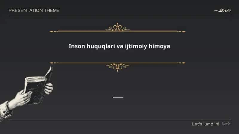 Inson huquqlari va ijtimoiy himoya