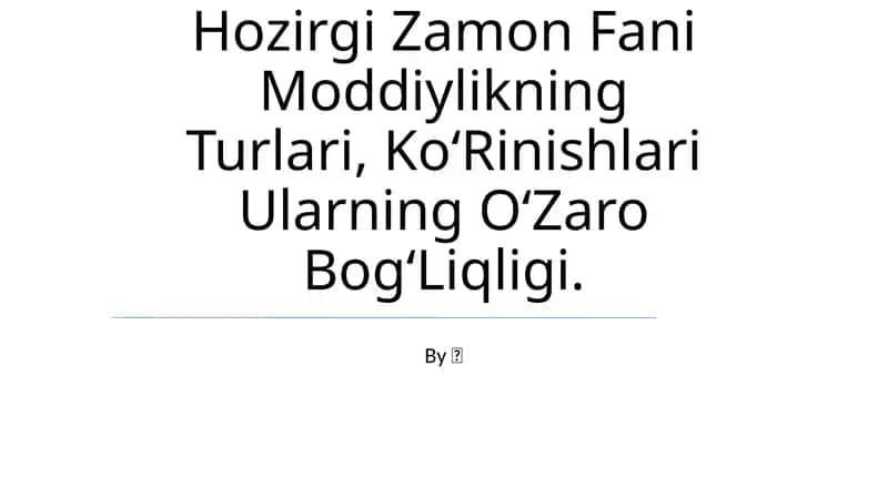 Zamonaviy Moddiylik