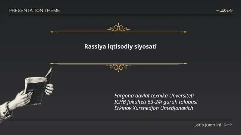 Rassiya iqtisodiy siyosati