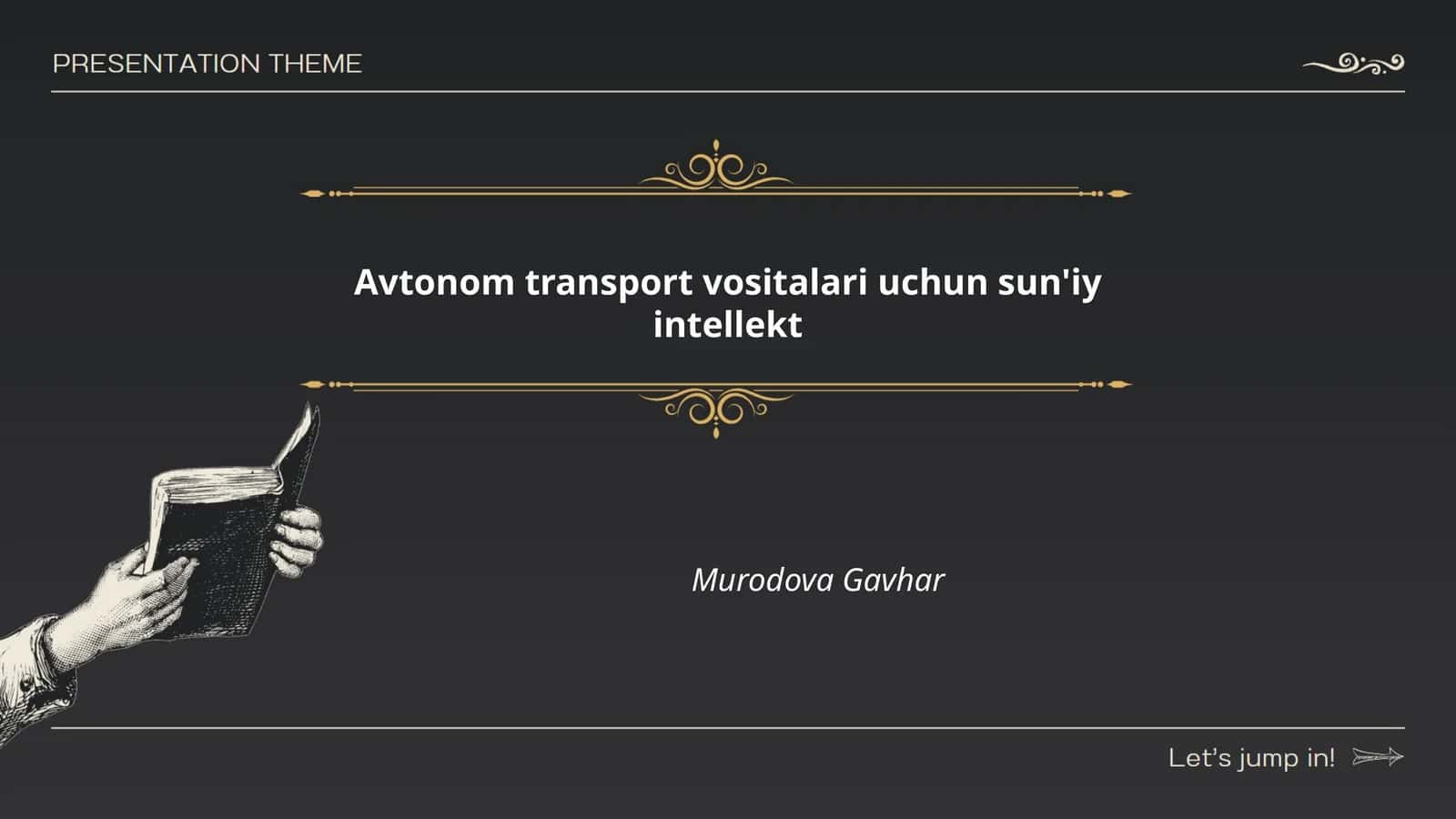 Avtonom transport vositalari uchun sun'iy intellekt