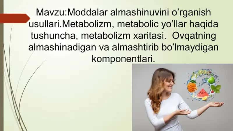 Metabolizm jarayonlari