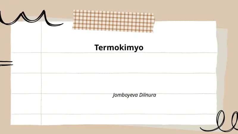 Termokimyo