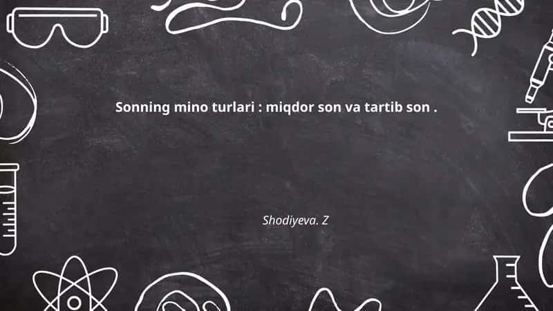 Miqdor sonlar
