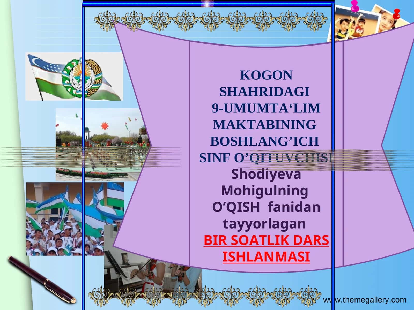 O’qish fanidan tayyorlagan BIR SOATLIK DARS ISHLANMASI