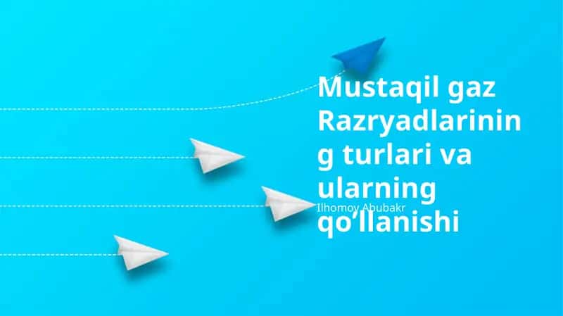 Mustaqil Gaz Razryadlarining Turlari