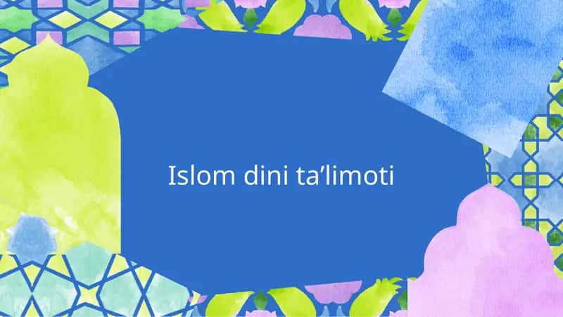 Islom dini taʼlimoti