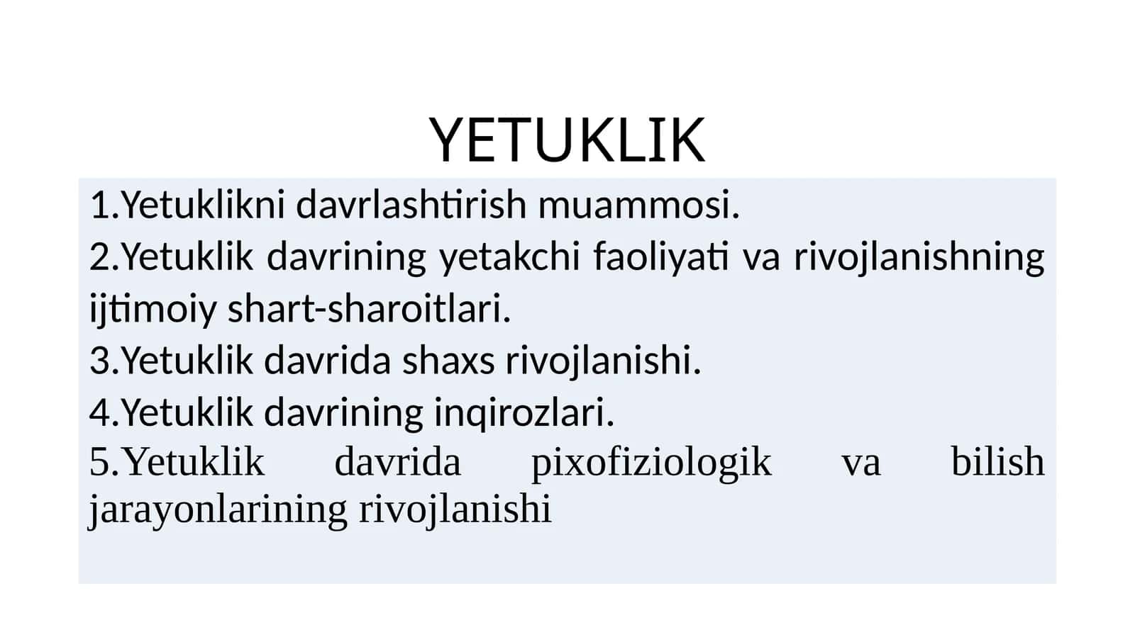 Yetuklik