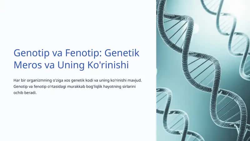 Genotip va Fenotip