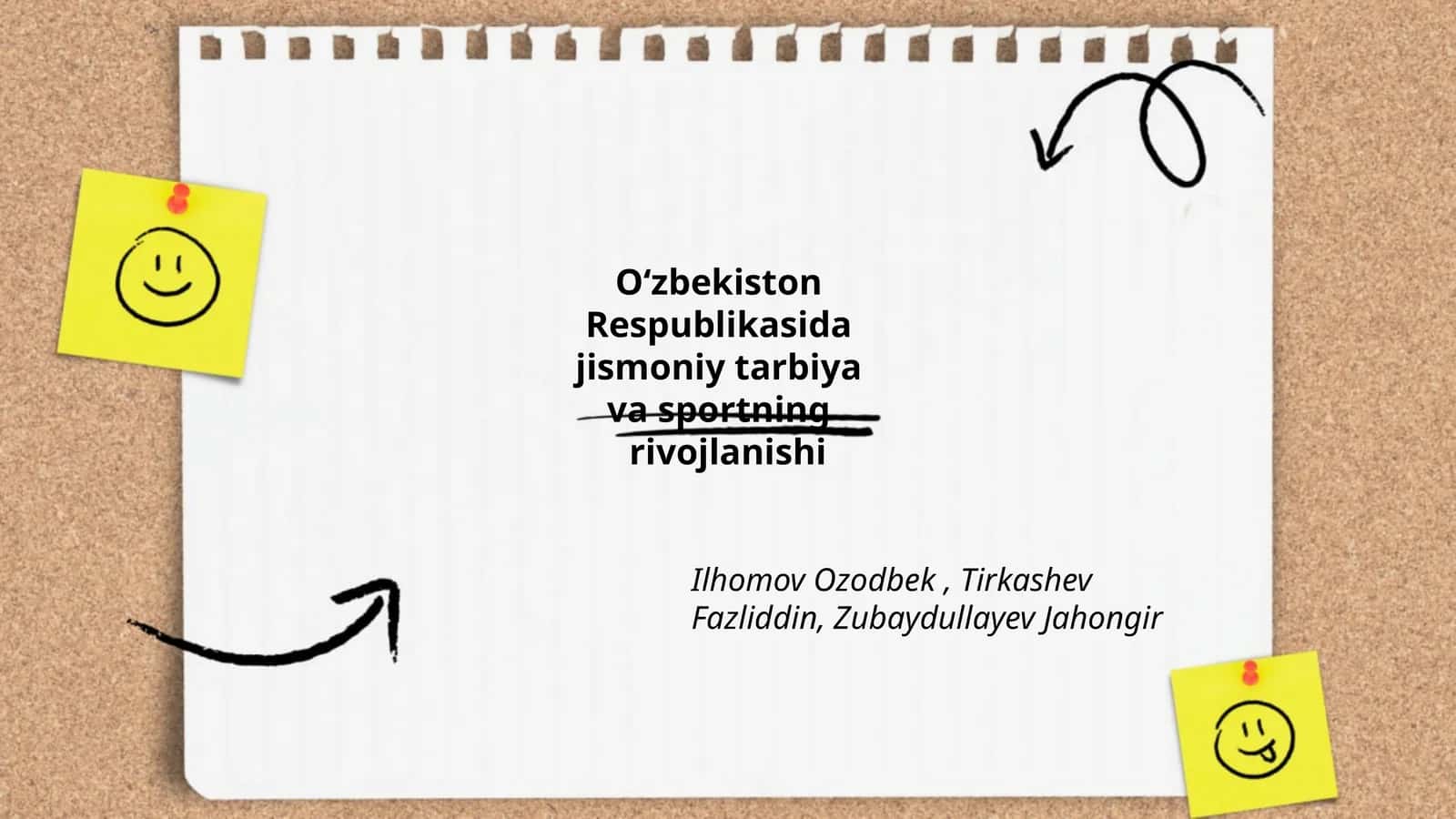 Jismoniy tarbiya va sportning O‘zbekistonda tarixi