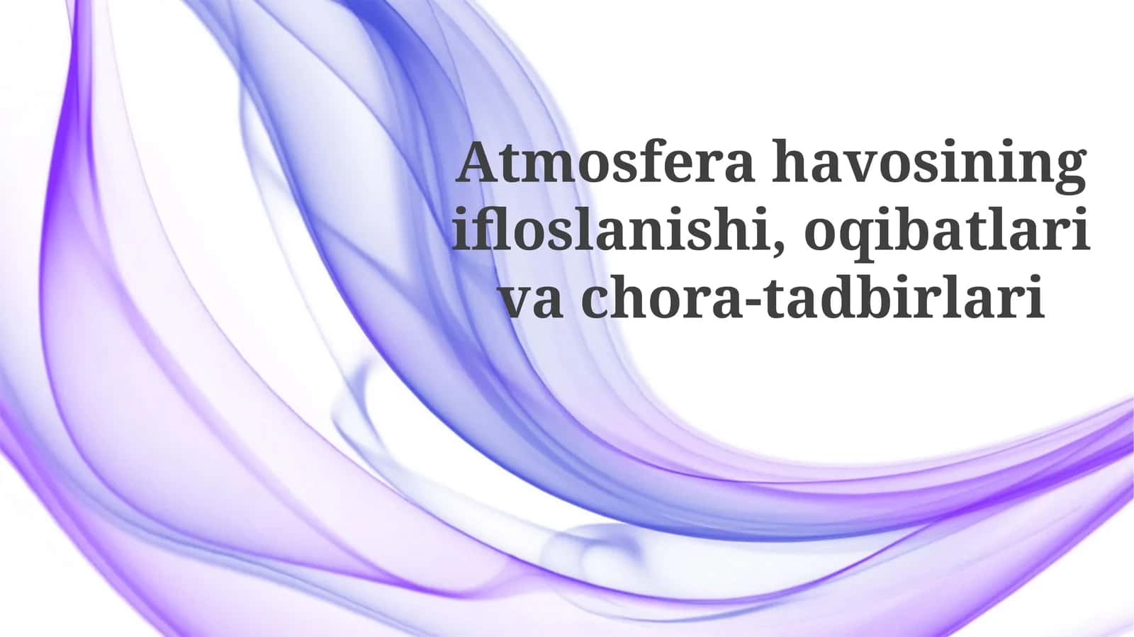 Havoning ifloslanishi