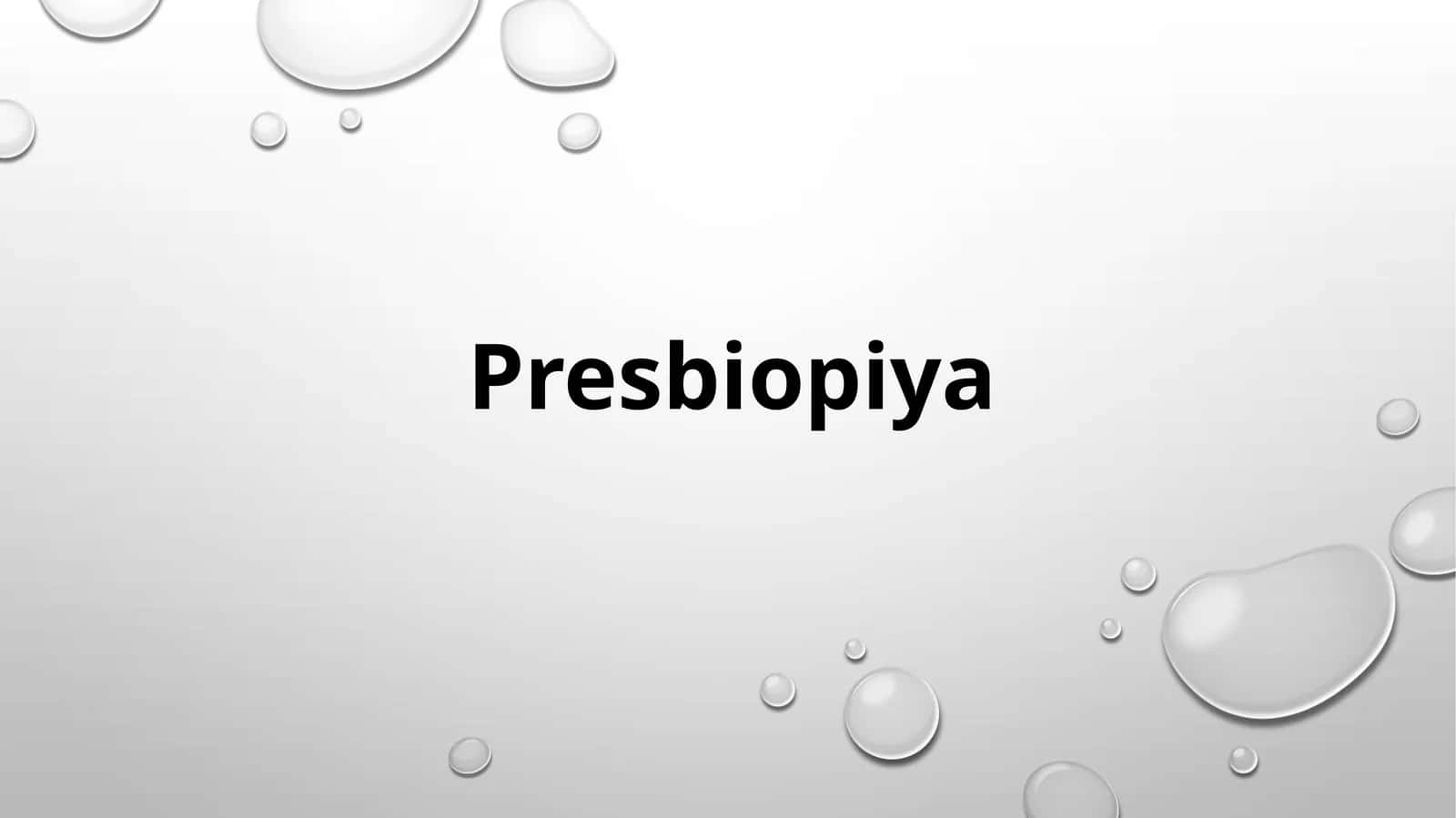 Presbiopiya