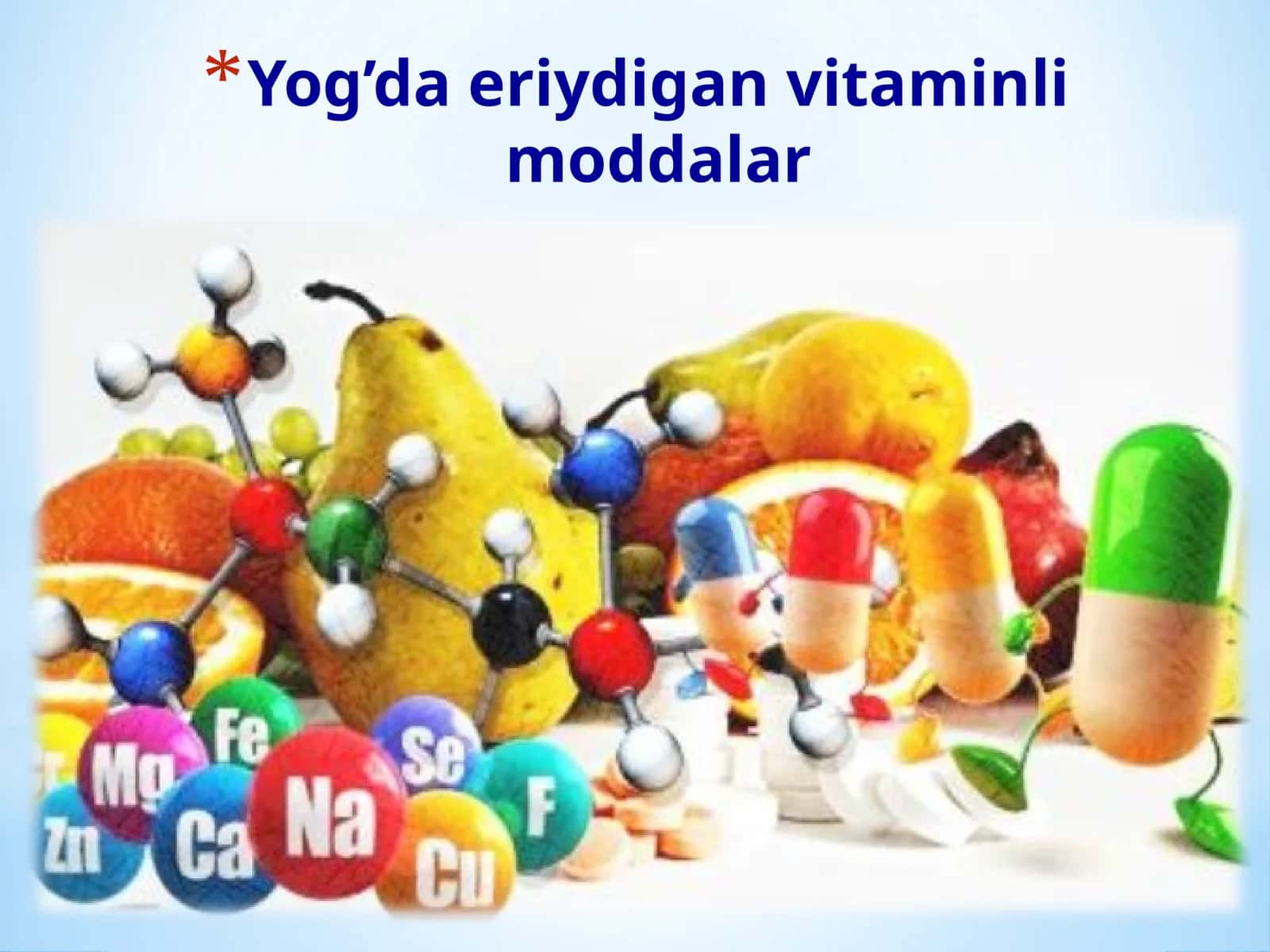 yogʻda eriydigan Vitaminlar