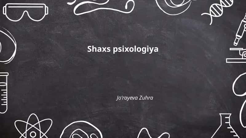 Shaxs psixologiya