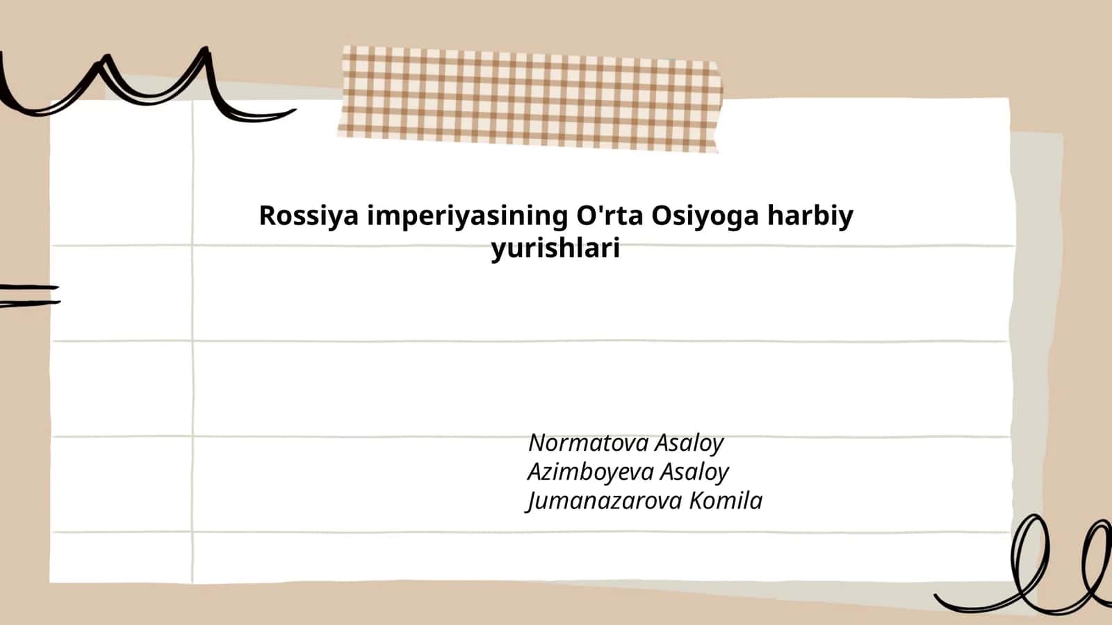 Rossiya imperiyasining O'rta Osiyoga harbiy yurishlari