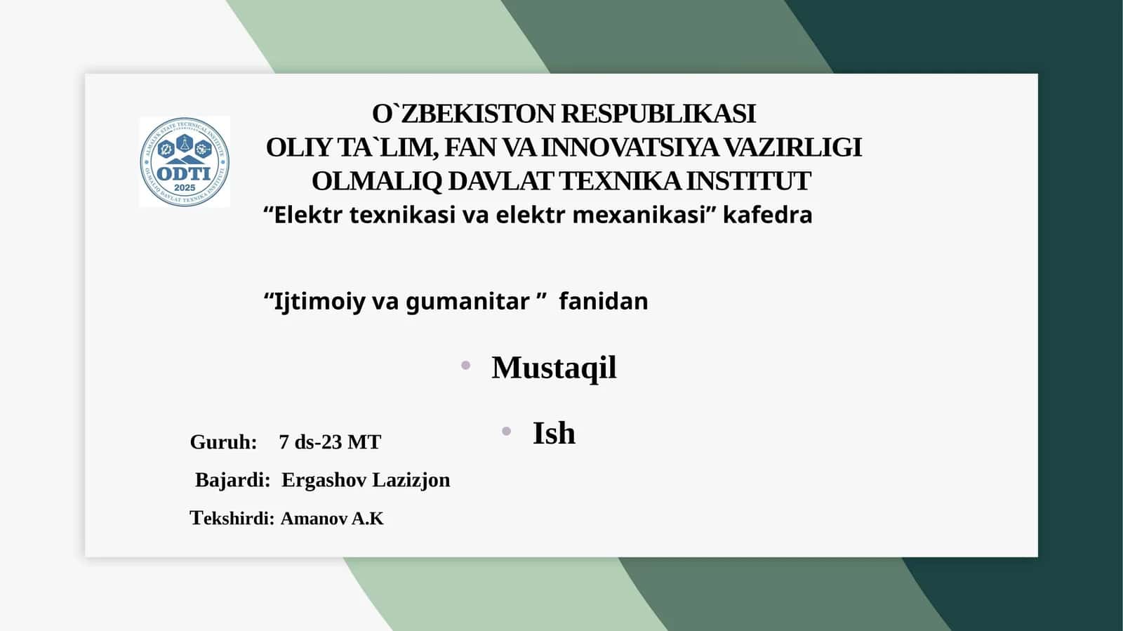 Falsafiya va tabiiy fanlar