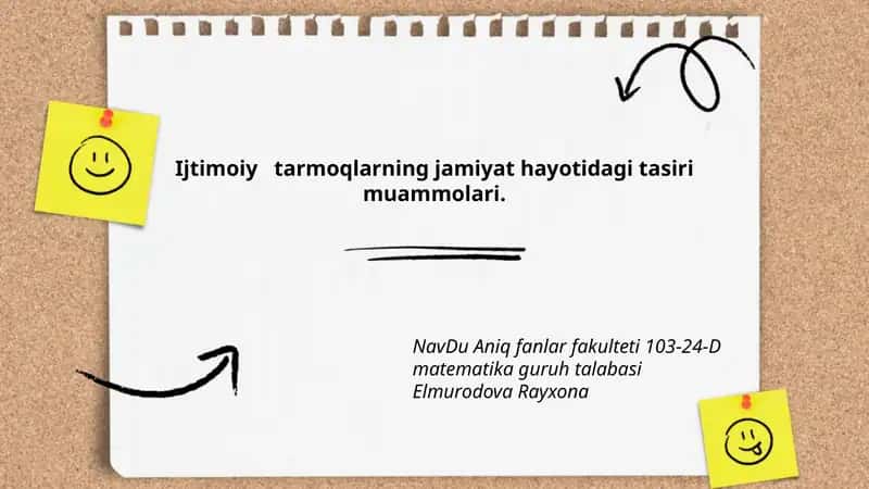 Ijtimoiy Tarmoqlarning Jamiiyat Hayotidagi Tasiri Muammolari