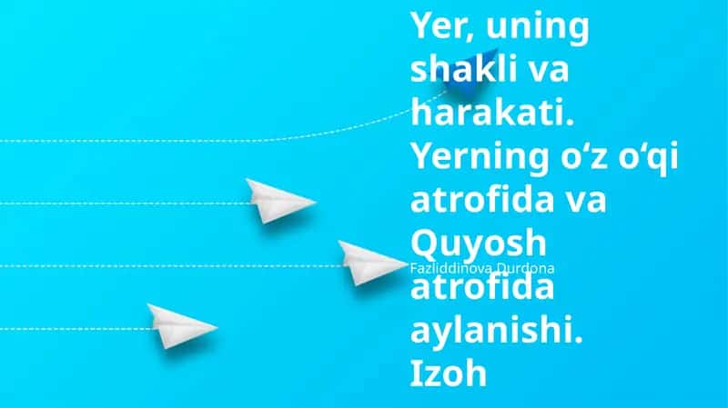 Yerning shakli va o'lchamlari