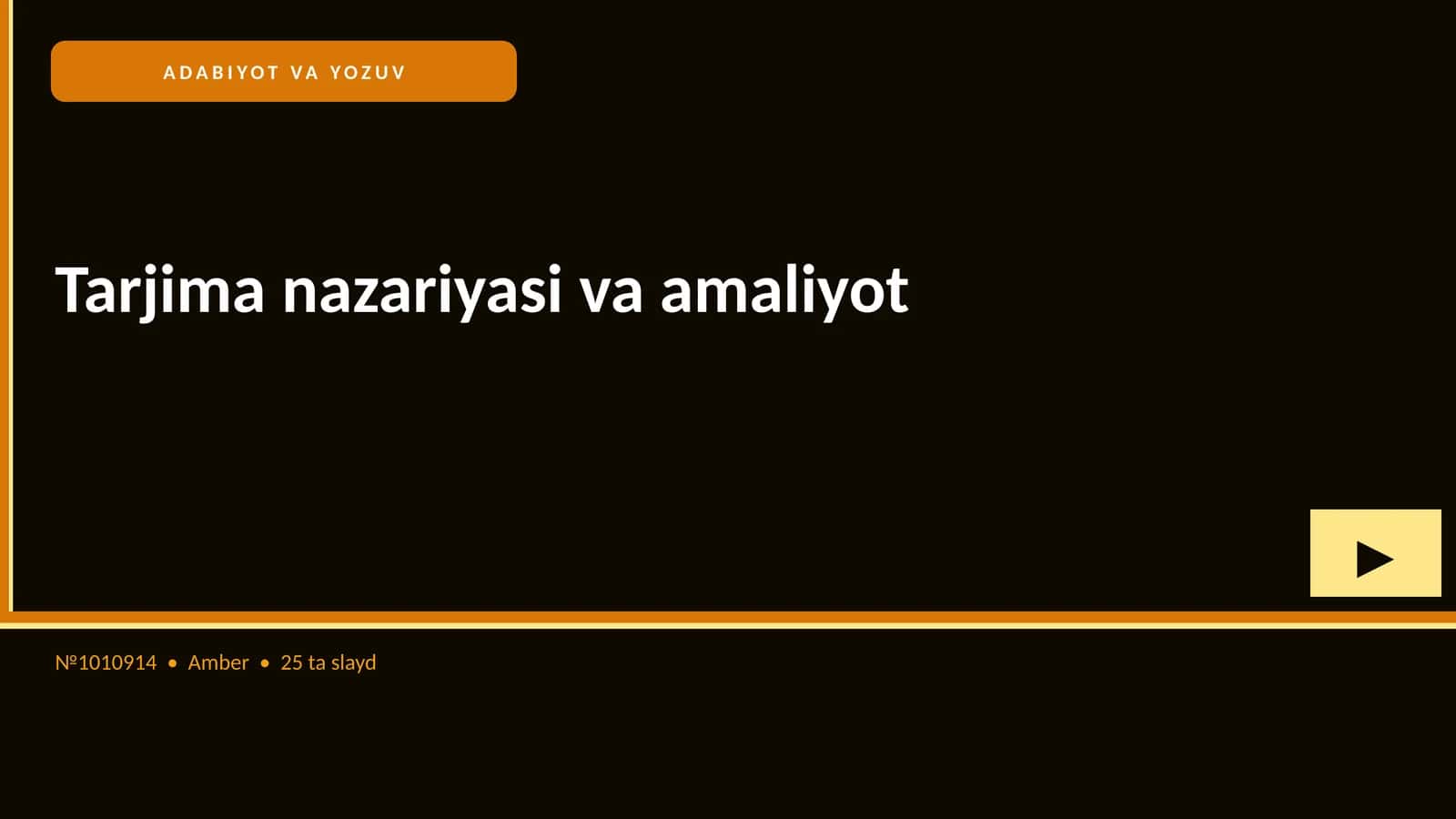Tarjima nazariyasi va amaliyot