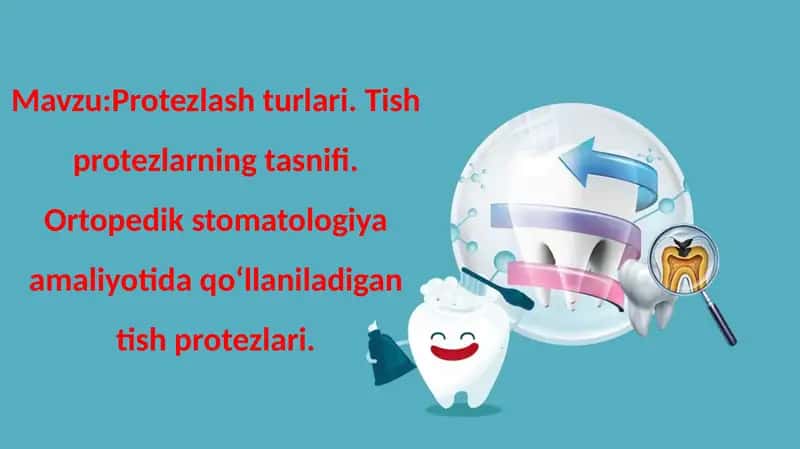 Protezlash. protez turlari