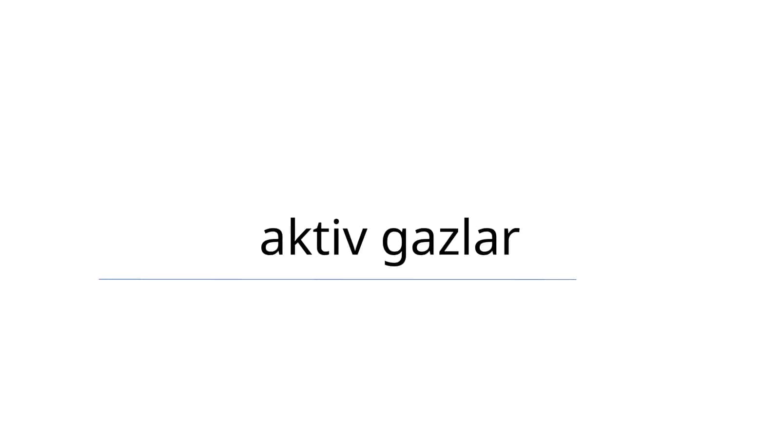 Aktiv gazlar